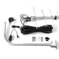 TESLA TE‒2800 PW - Außenantenne für DVB-T2-Signale, 470-790 MHz, 9 dBi, aktiver Verstärker, Montageset