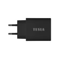 TESLA Power Charger T100 – Schnellladegerät 20 W PD 3.0/PPS (Farbe: Schwarz)