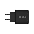 TESLA Power Charger T220 - Dual-Schnellladegerät 25 W PD 3.0/PPS (schwarz)