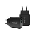 TESLA Power Charger T220 - Dual-Schnellladegerät 25 W PD 3.0/PPS (schwarz)