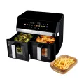 TESLA AirCook DualZone Q787 XXL Deluxe - multifunktionale digitale Heißluftfritteuse mit zwei Kochzonen