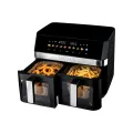 TESLA AirCook DualZone Q787 XXL Deluxe - multifunktionale digitale Heißluftfritteuse mit zwei Kochzonen