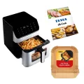 TESLA AirCook DualHeat QD65 XXL - multifunktionale digitale Heißluftfritteuse mit Dual-Heizung