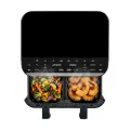 TESLA AirCook DualHeat QD464 XXL - multifunktionale digitale Heißluftfritteuse mit Dual-Heizung
