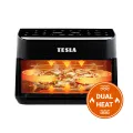 TESLA AirCook DualHeat QD575 XXL - multifunktionale digitale Heißluftfritteuse mit Dual-Heizung