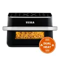 TESLA AirCook DualHeat QD575 XXL - multifunktionale digitale Heißluftfritteuse mit Dual-Heizung