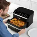 TESLA AirCook DualHeat QD575 XXL - multifunktionale digitale Heißluftfritteuse mit Dual-Heizung