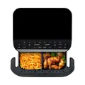 TESLA AirCook DualHeat QD575 XXL - multifunktionale digitale Heißluftfritteuse mit Dual-Heizung