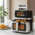 TESLA AirCook DualHeat QD73 XXL - multifunktionale digitale Heißluftfritteuse