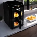 TESLA AirCook DualZone Q670 XXL - multifunktionale digitale Heißluftfritteuse mit zwei Kochzonen