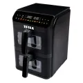 TESLA AirCook DualZone Q670 XXL - multifunktionale digitale Heißluftfritteuse mit zwei Kochzonen