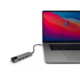 TESLA Device MP80 - multifunktionaler 5-in-1-USB-Hub
