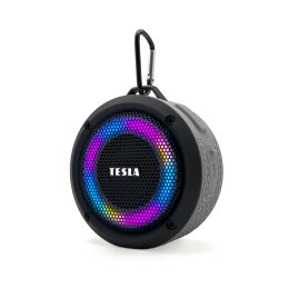 TESLA Sound BS60 - kabelloser, wasserfester Bluetooth-Lautsprecher (Farbe: Grau)