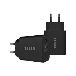 TESLA Power Charger T100 – Schnellladegerät 20 W PD 3.0/PPS (Farbe: Schwarz)