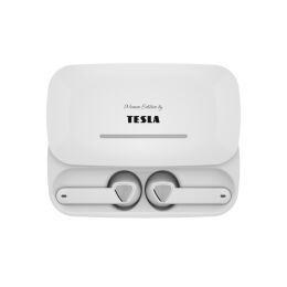 TESLA Sound EB20 - kabellose Bluetooth-Kopfhörer (Luxury White)
