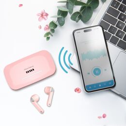 TESLA Sound EB20 - kabellose Bluetooth-Kopfhörer (Blossom Pink)