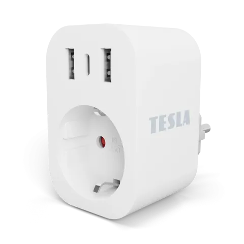 TESLA Smart Plug SP300 3 USB - intelligente Steckdose mit USB-Anschlüssen