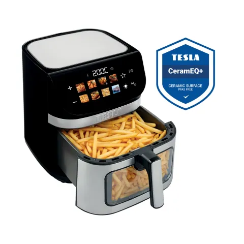 TESLA AirCook DualHeat QD73 XXL - multifunktionale digitale Heißluftfritteuse