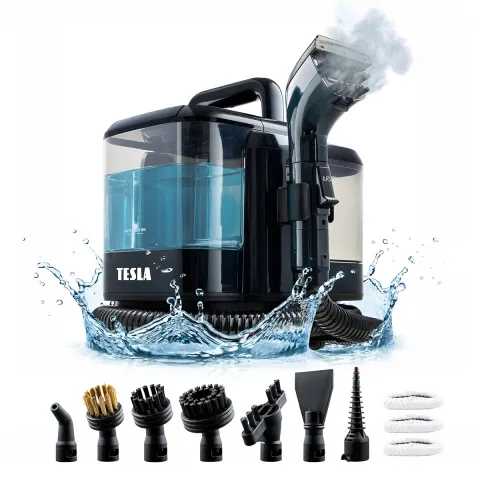 TESLA PowerWash & Steam Station TQS600 - Mehrzweckstaubsauger mit Dampffunktion